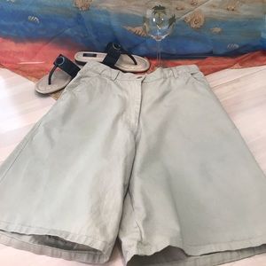 ☀️ EUC Trail Designs High Waisted Khaki Ladies Shorts Vintage